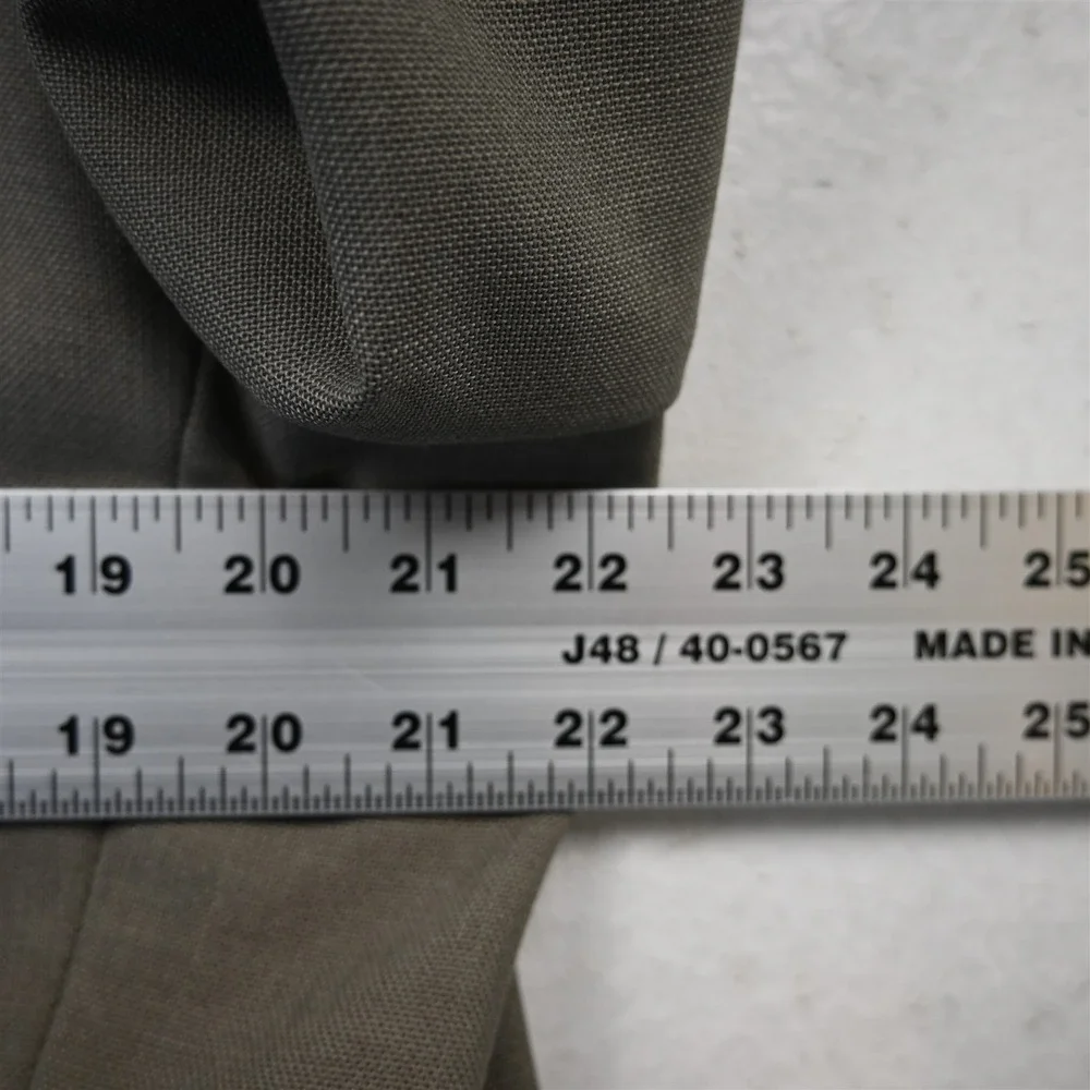 Vtg USA 44S Tan Taupe Gray Hopsack Gold Button Mens Blazer Jacket Sport Coat‎